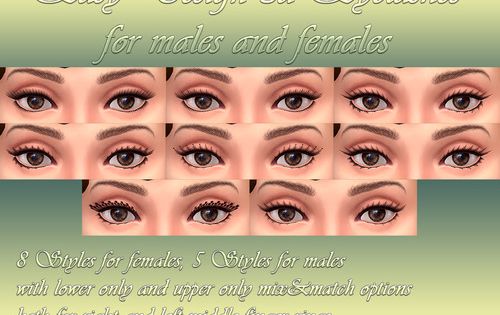 the sims 4 realistic eyelashes