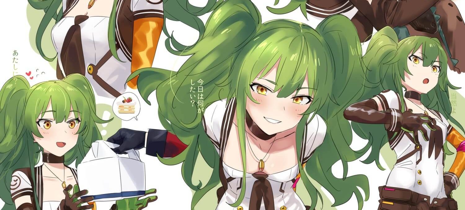Green Hair Anime Girls