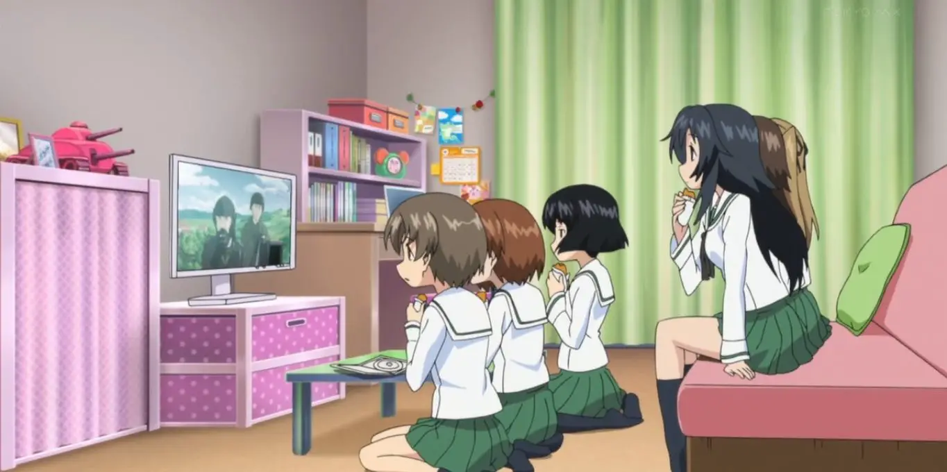 anime watching tv