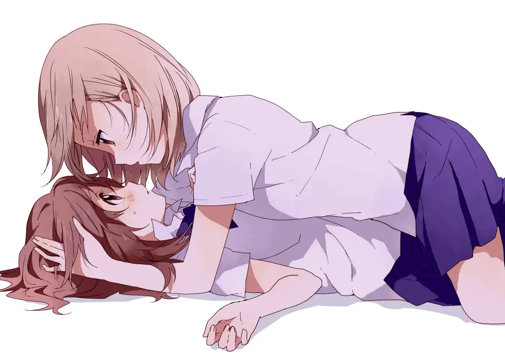 Anime Lesbians Making Out.