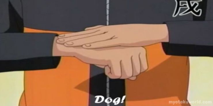 naruto Dog hand sign