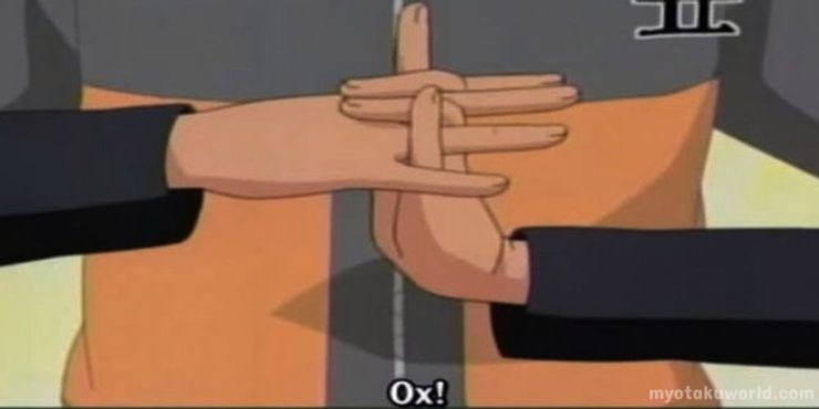 naruto Ox hand sign