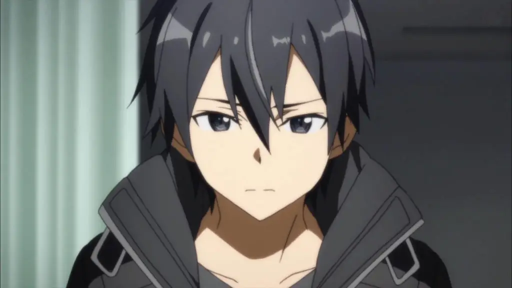 Kazuto Kirigaya From Sword Art Online 1 15 Black Haired Anime Boys