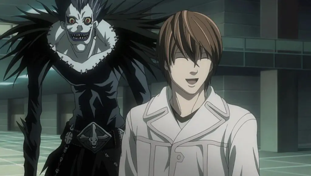 light and ryuk 21 Great Anime About Gods (2024)