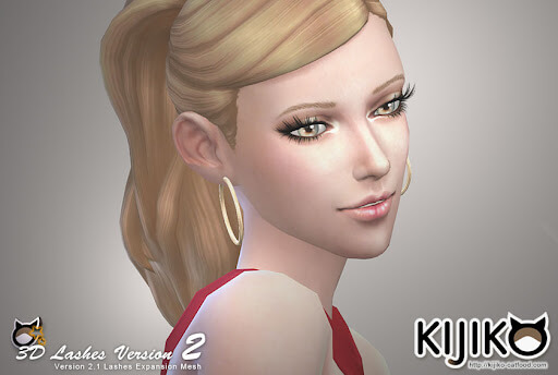 sims 4 kijiko lashes skin detail