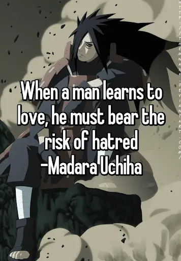 “When a man learns to love, he must bear the risk of hatred.”