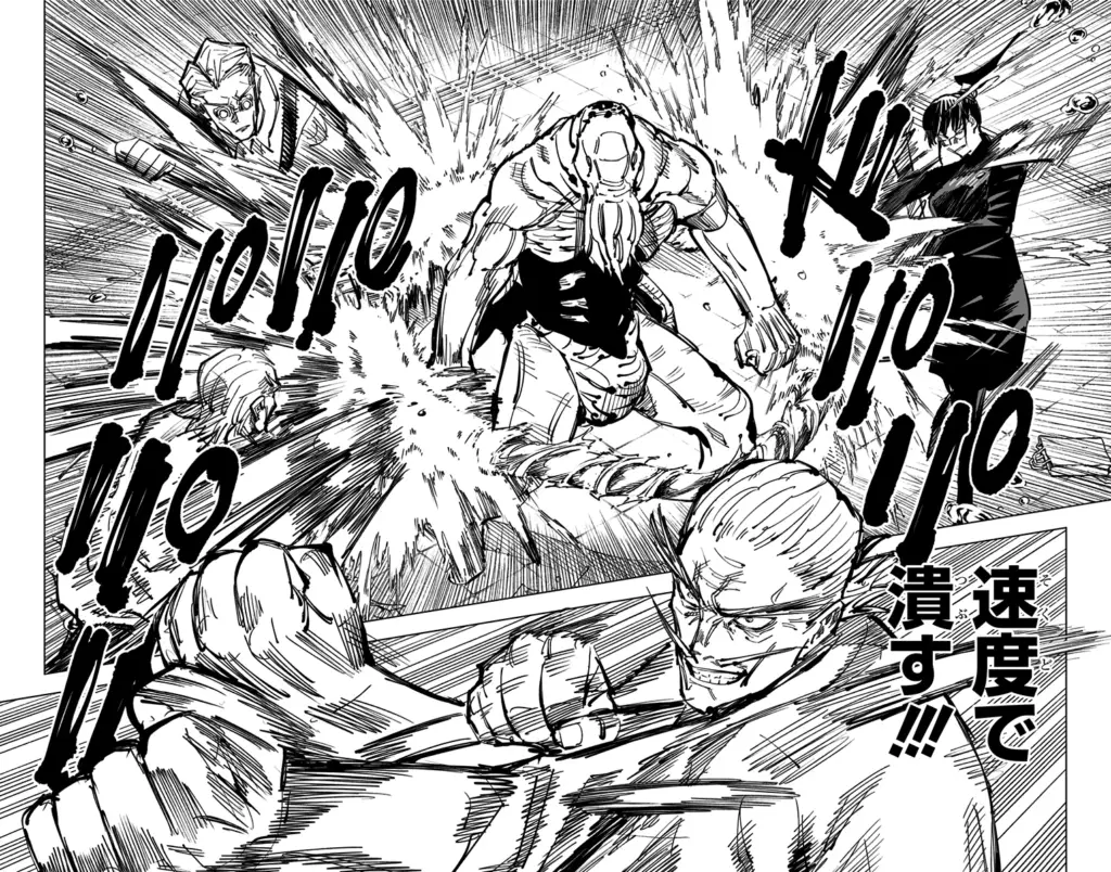Jujutsu Sorcerers trying to crush Dagon with speed