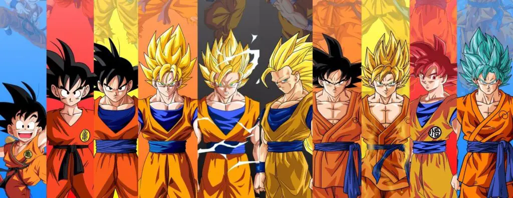 Goku and many others Saiyan From Dragon Ball Series