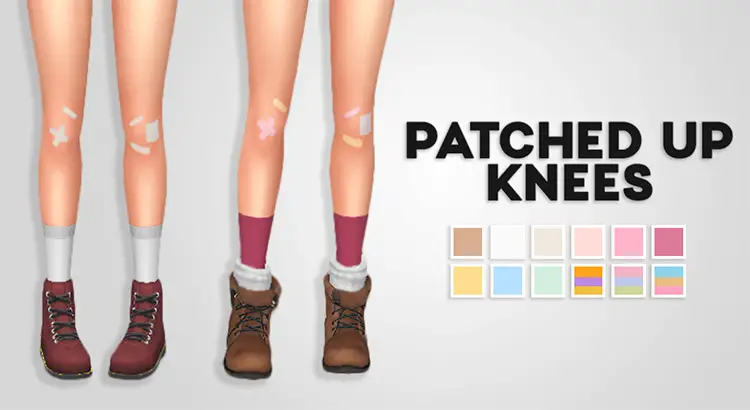 11 patched up knees sims 4 cc