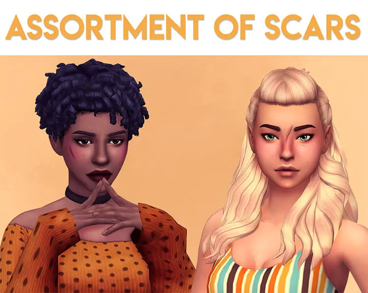 18 assortment of scars sims 4 cc 1