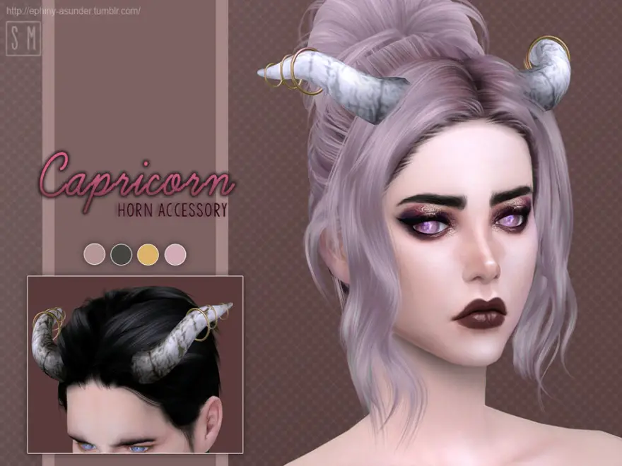 Capricorn Horn Accessory 26 Best Sims 4 Horns CC Mods: Horns & Antlers