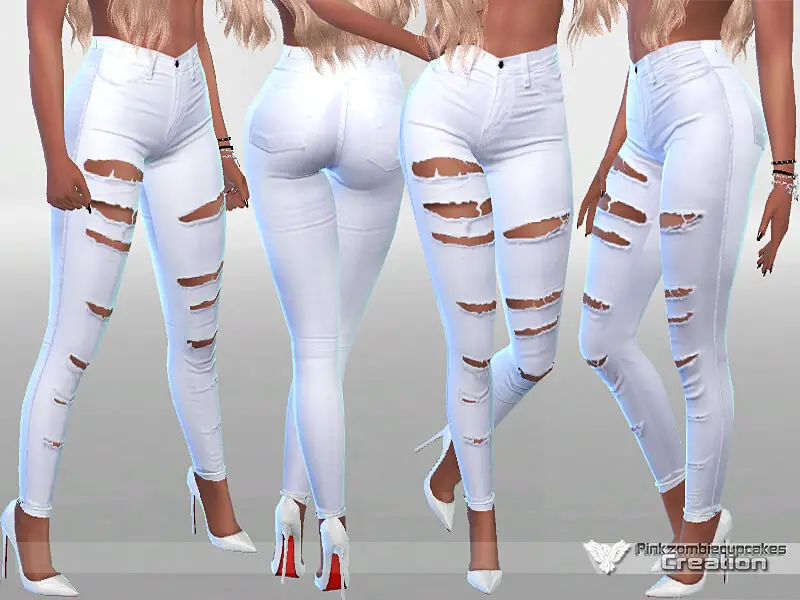 White Ripped Jeans for Summer 1