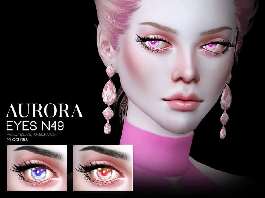 aurora eyes sims4 1 35 Best Sims 4 Eye Mods & CC Packs