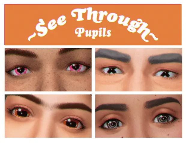 seethrough eyes ts4