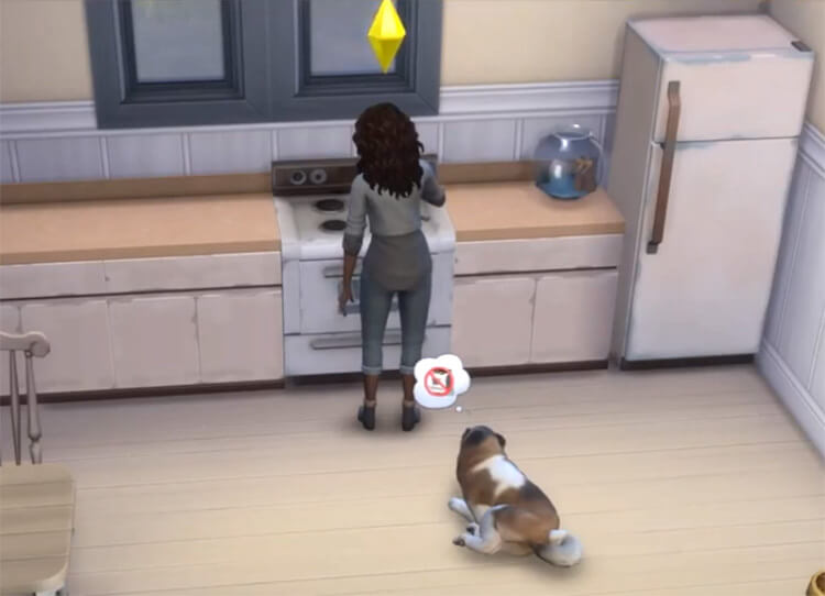 20 pets puking doggy sims4 1