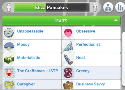Additional CAS Traits for Sims 4 Mod and Pets
