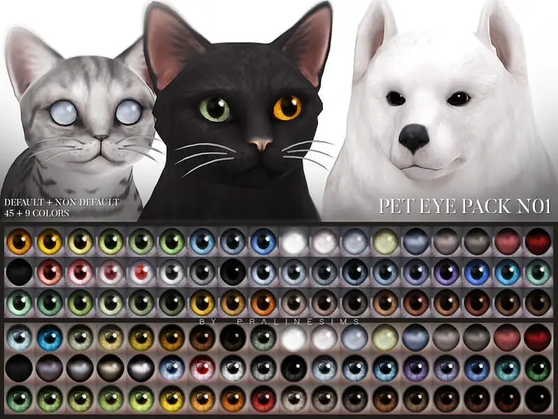PralineSims' Pet Eye Pack