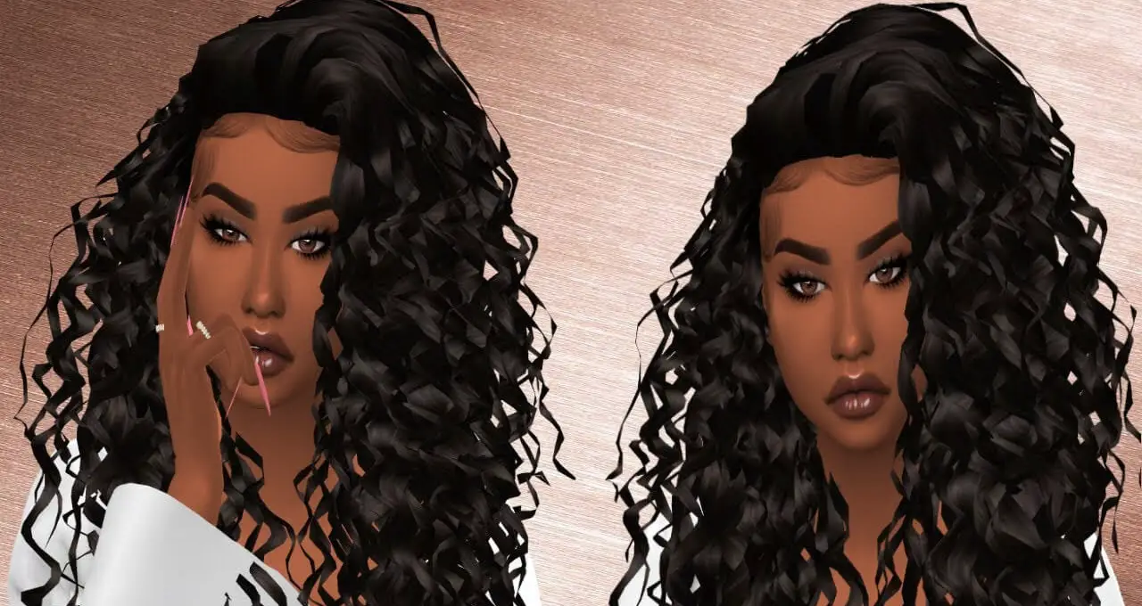 Sims 4 Curly Hair 1