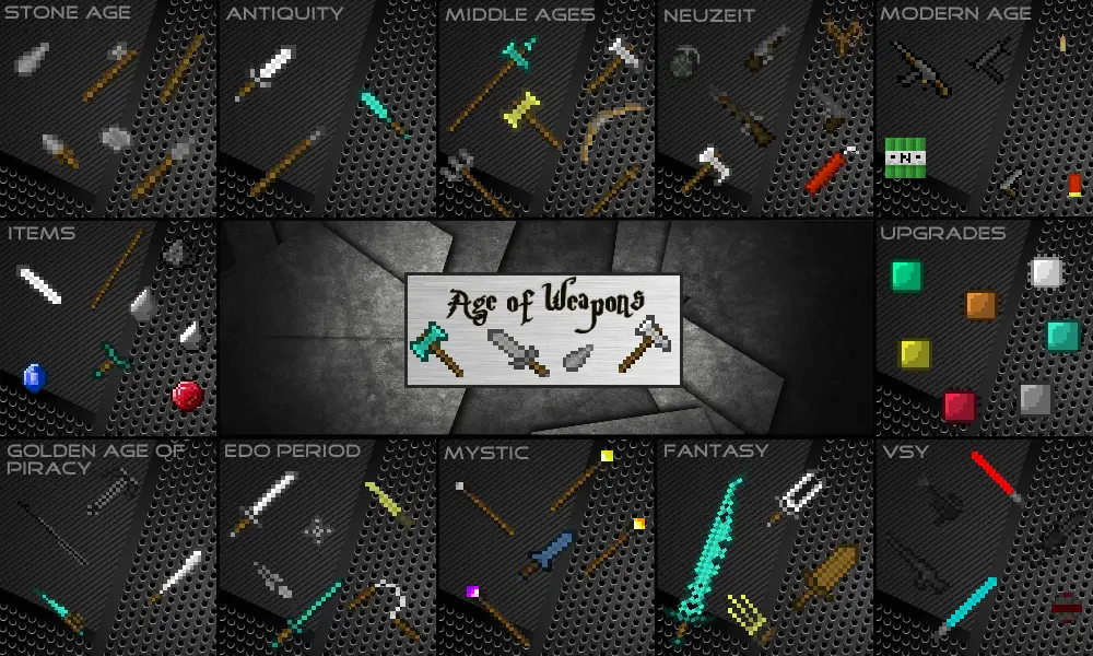age of weapons mod mc
