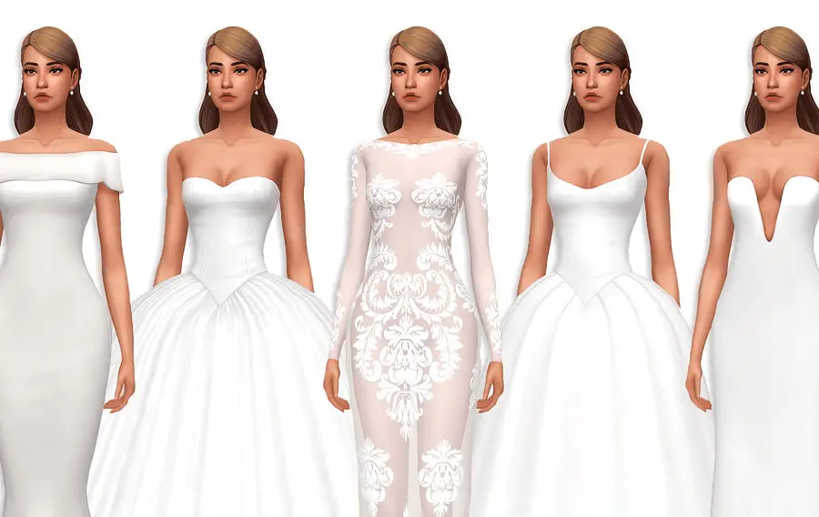 The Sims 4 Wedding Dress Mods