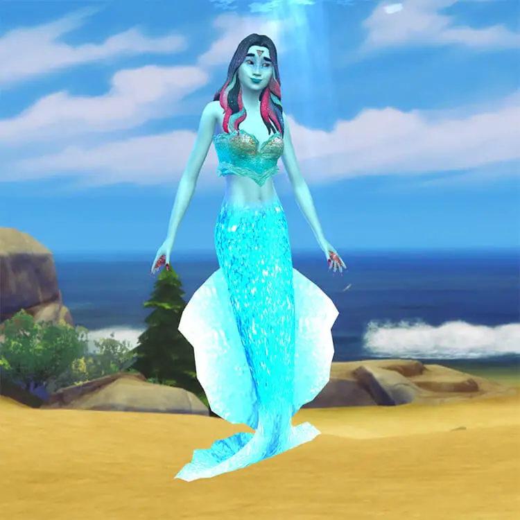 The Luminous Water Mermaid Tail