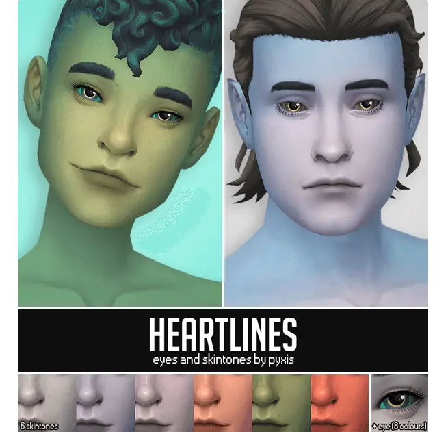 Heartline Eyes and Skintones 1