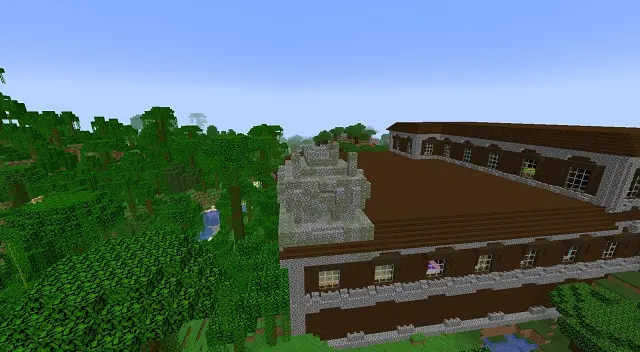 Jungle Temple on Top of Woodland Mansion
