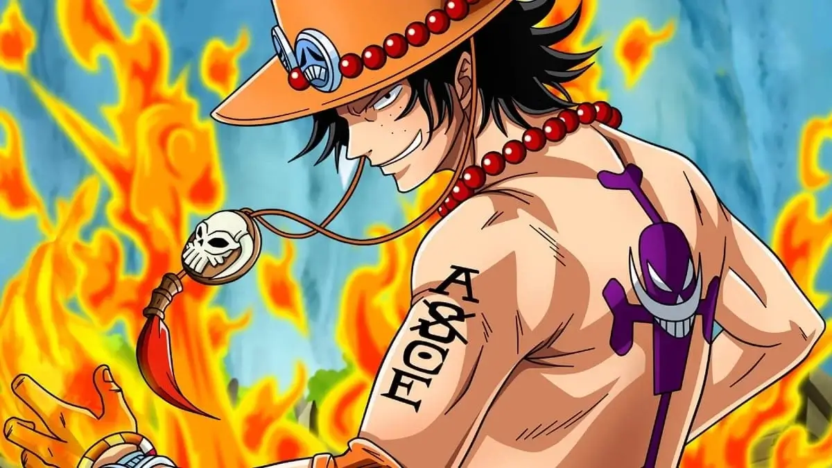 One Piece ace tatto 1