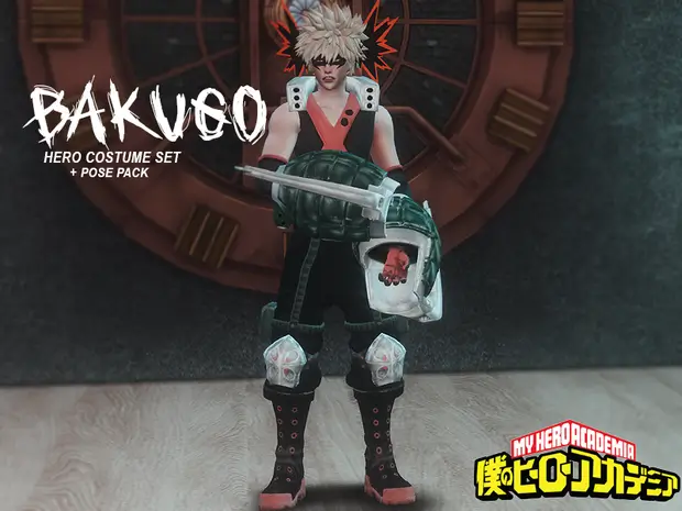 bakugo sims mod outfit 38 Sims 4 My Hero Academia Mods & CC Packs