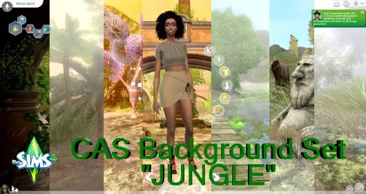 cas background jungle set sims mod