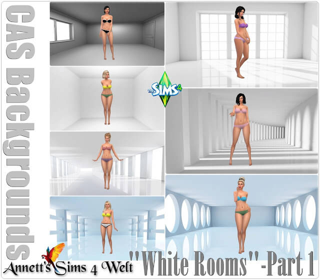 cas background whiteroom sims mod