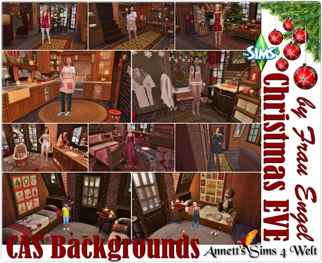 christmas eve cas background sims mod 40 Sims 4 CAS Backgrounds CC & Mods