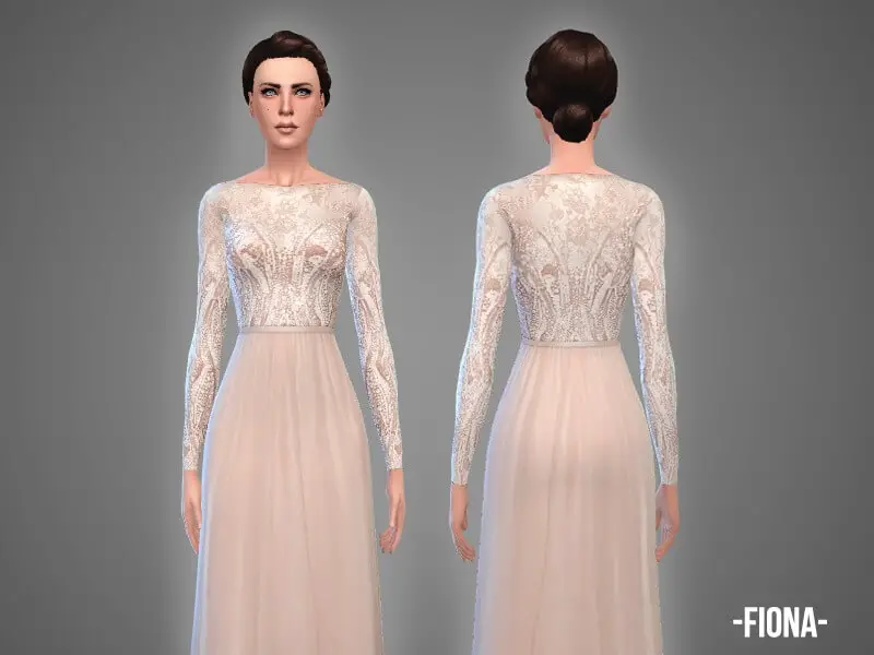 fiona wedding dress mod