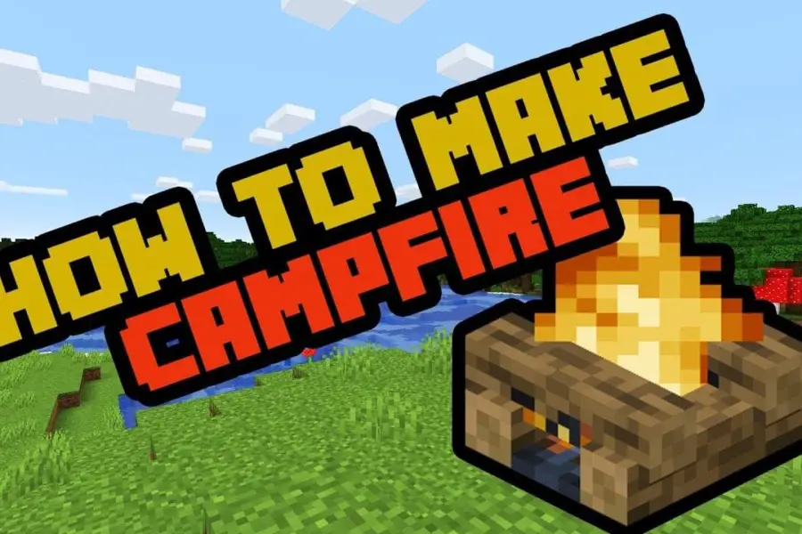 how to make a campfire in minecraft 1