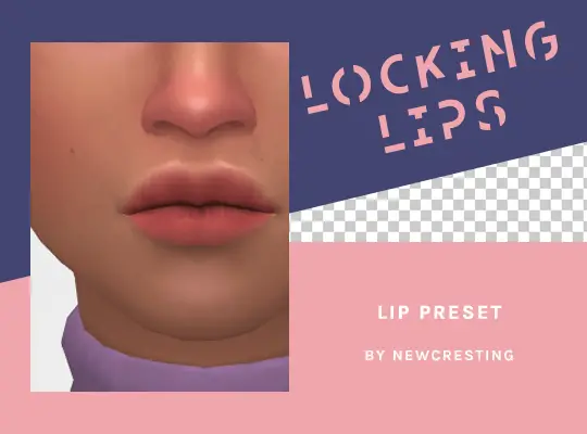 locking lips preset pack sims mods