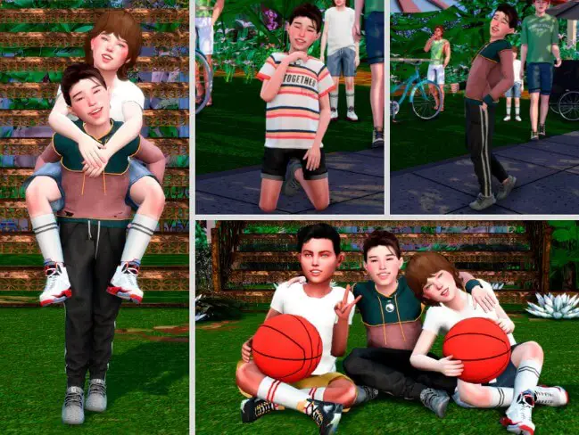 me and friends poses sims4