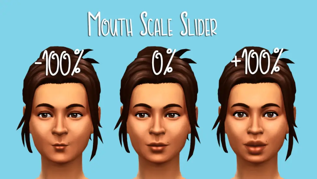 mouth scale slider sims mods