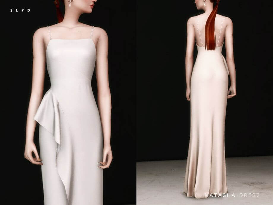 natasha dress sims4 21 Sims 4 Wedding Dresses CC & Mods