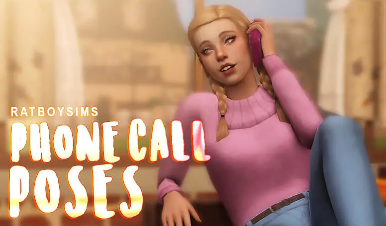 phone call sims poses