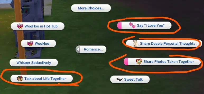 road to romance sims4 mod