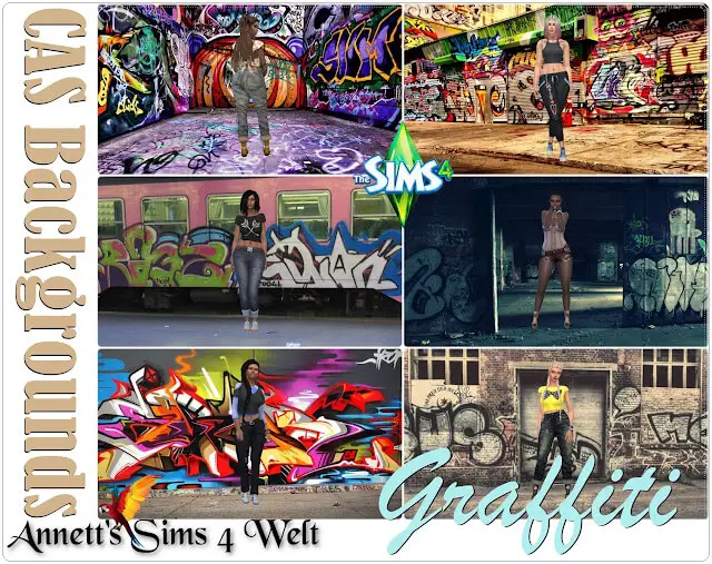 sims 4 graffitti background mod