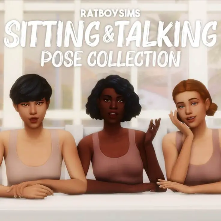 sitting and talking