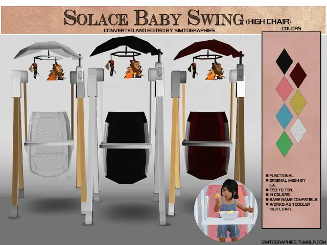 solace baby swing sims mod