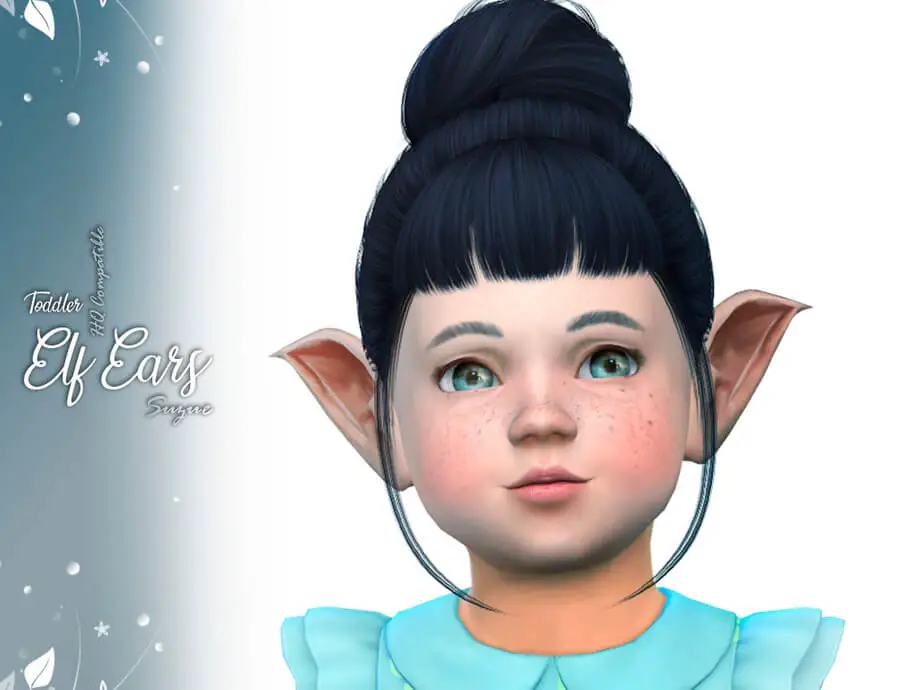 suzue toddler elf ears sims mod