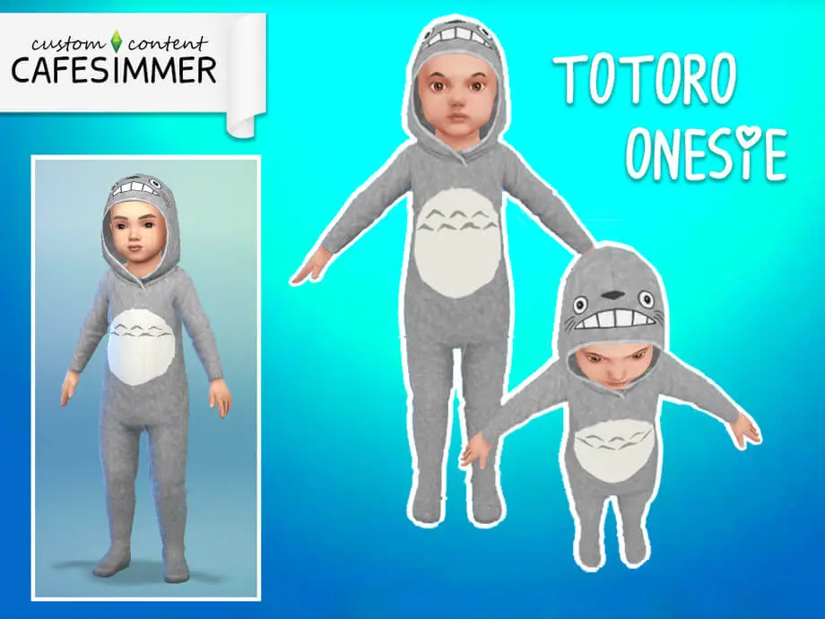 toddler totoro onesie sims mod