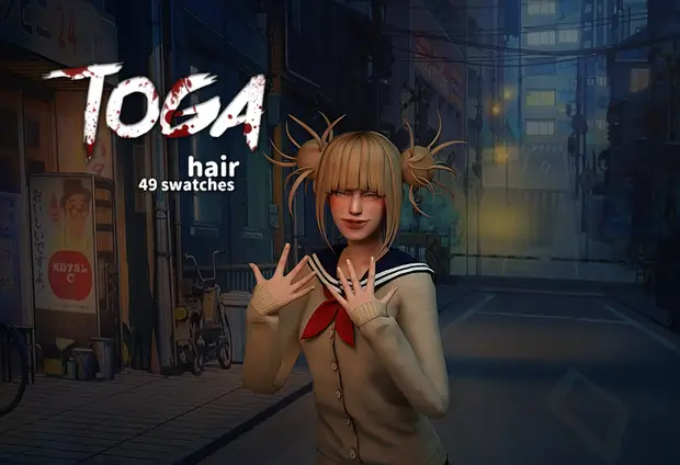 toga hair sims mod 38 Sims 4 My Hero Academia Mods & CC Packs