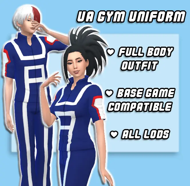 ua gym uniforms sims mod