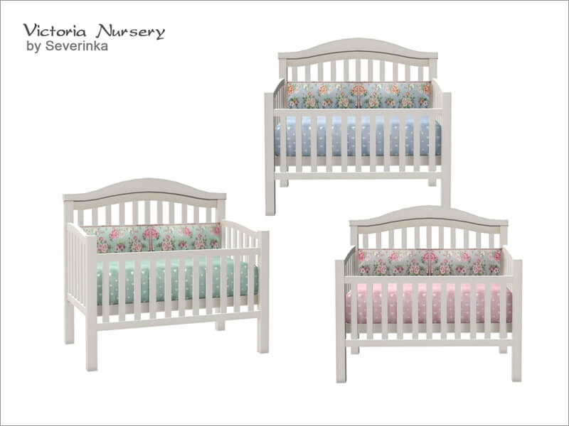 victoria nursery baby crib sims mod
