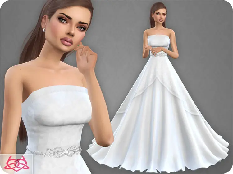 wedding dress 9 sims4 21 Sims 4 Wedding Dresses CC & Mods