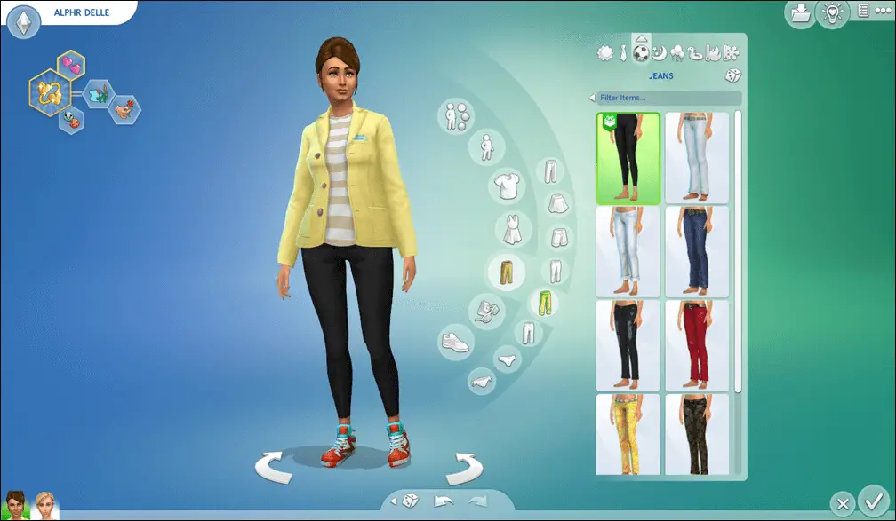 work outfit sims